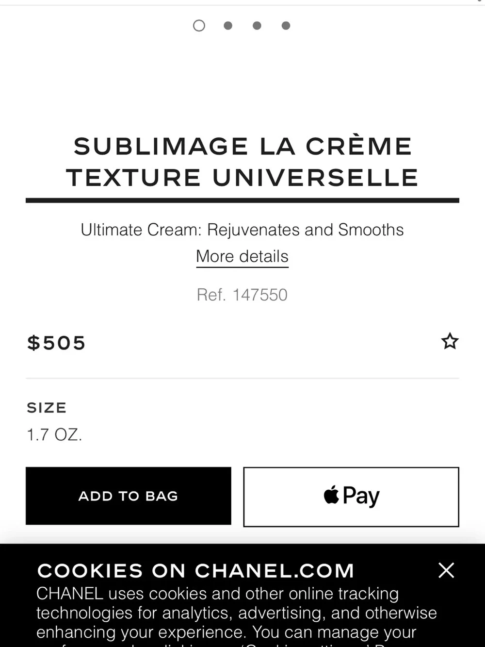 🗽❤️CHANEL Sublimage Précision Cream in Pearl and Black